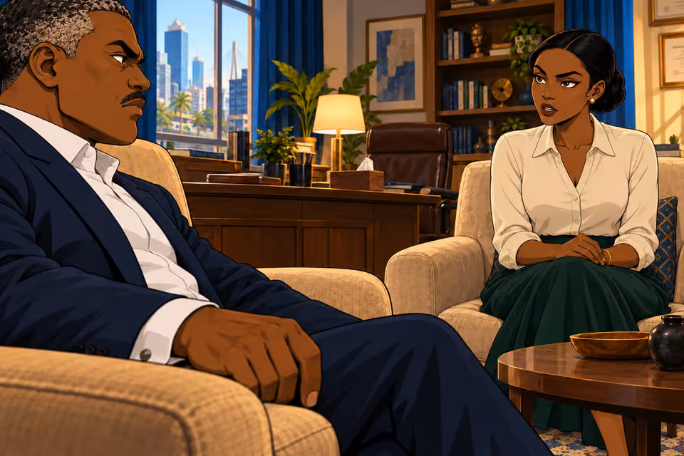 Claire tells Victor to reveal the truth.