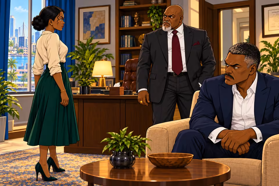 Baba Jide turns his attention to Claire.