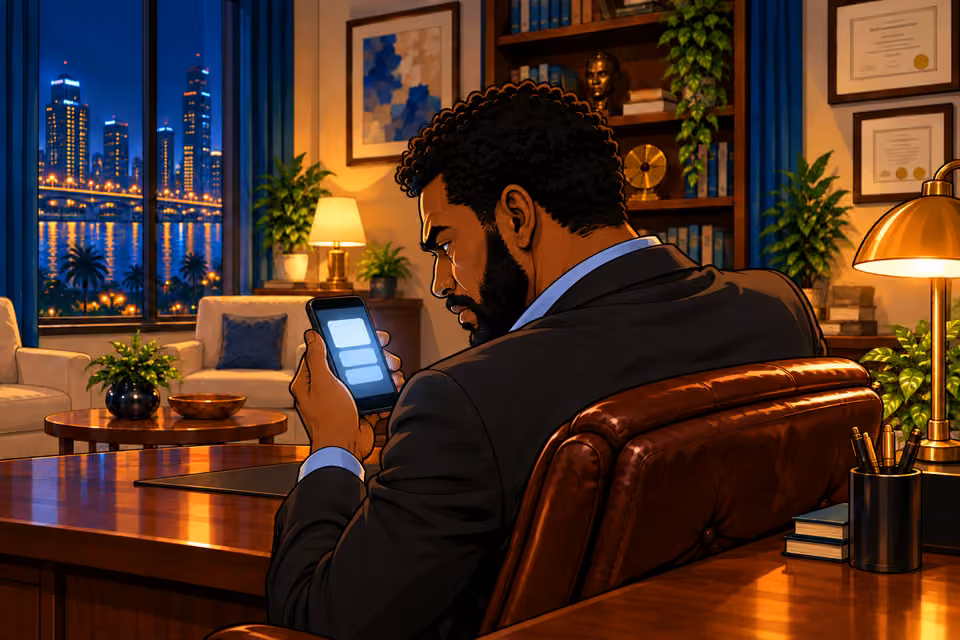 Marcus reads Victor’s demand to meet that night.