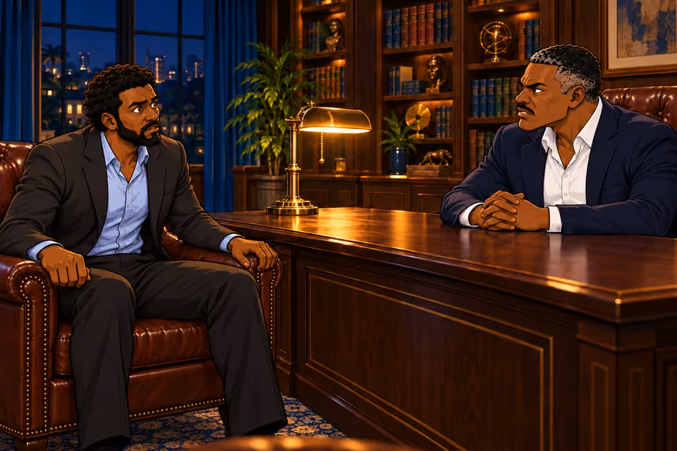 Marcus freezes when Victor reveals what he knows.