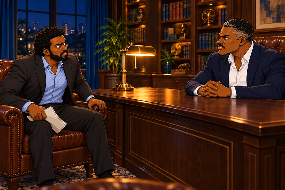 Marcus stiffens at Victor’s demand for help.