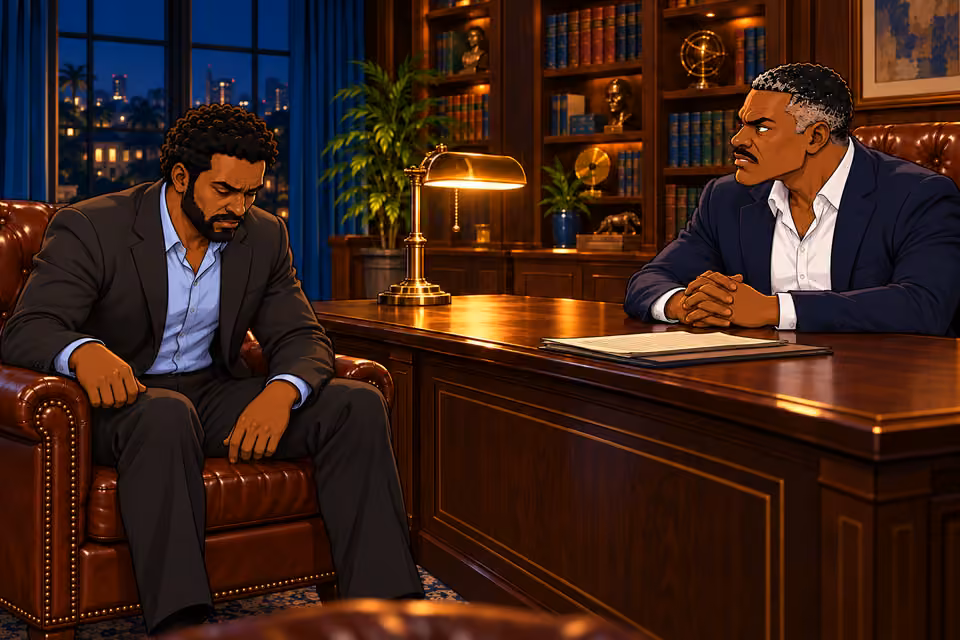 Marcus reluctantly agrees to Victor’s instructions.