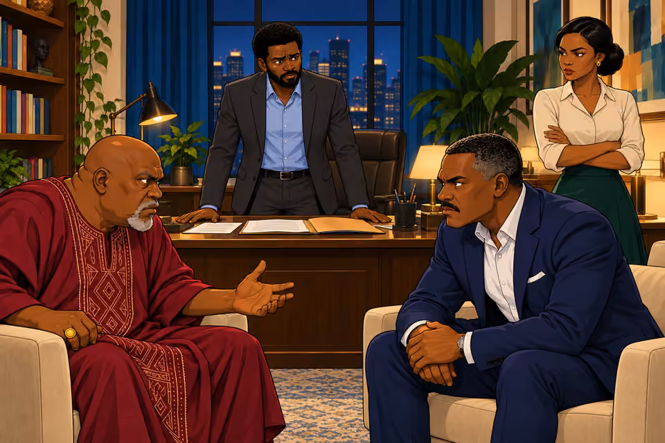 Marcus watches the confrontation with growing dread.