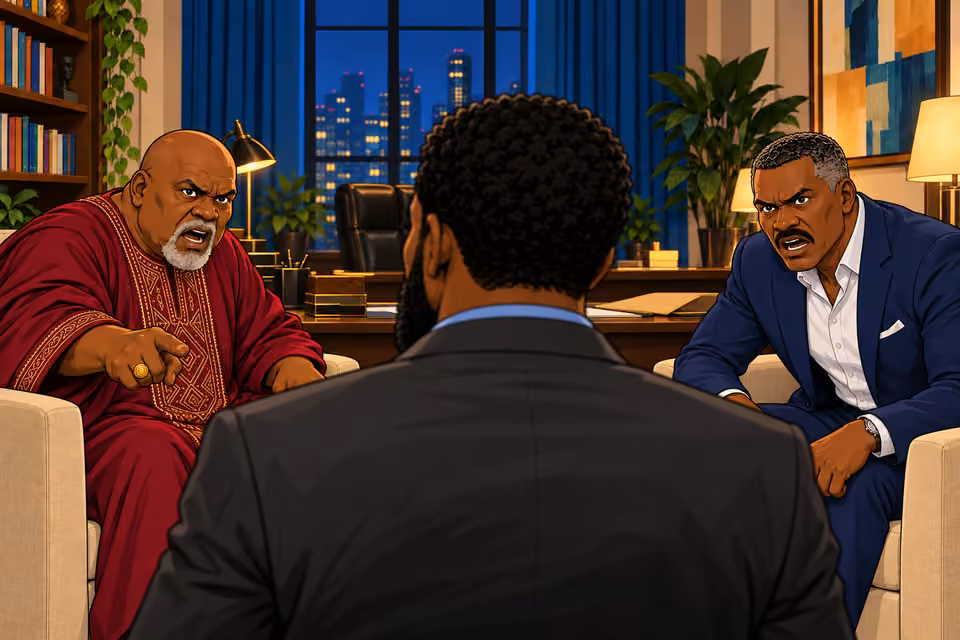 Victor and Baba Jide silence Marcus together.