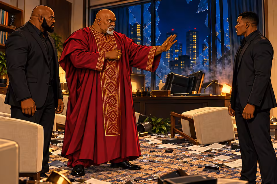 Baba Jide orders his men to find Marcus and Claire.