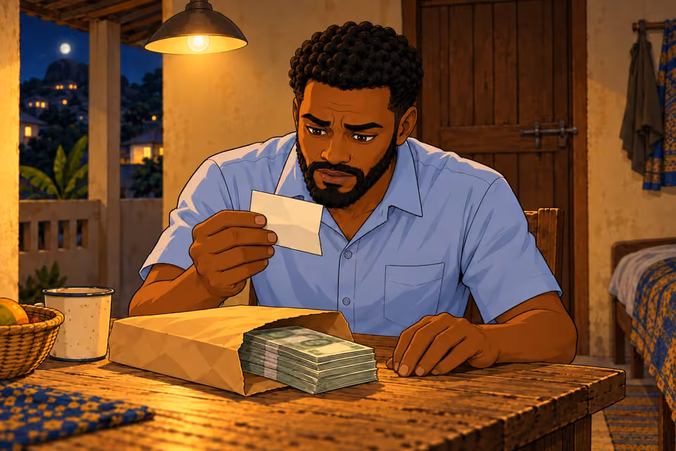 Marcus picks up the note with growing dread.