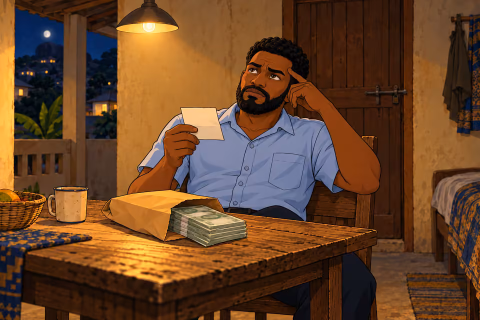 Marcus weighs the possible meanings of the money.