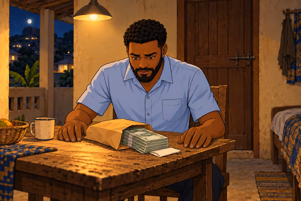 Marcus looks at the money and struggles to choose a next step.