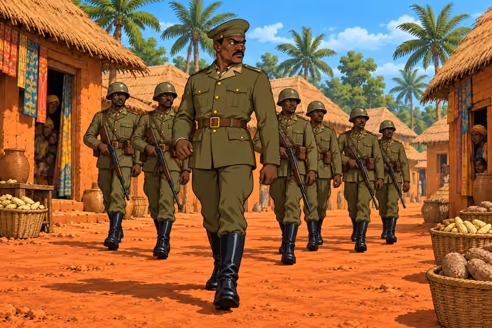 Ibrahim’s column enters the village.