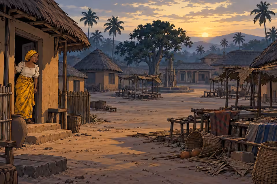 Dawn reveals a village hushed by fear after the festival.
