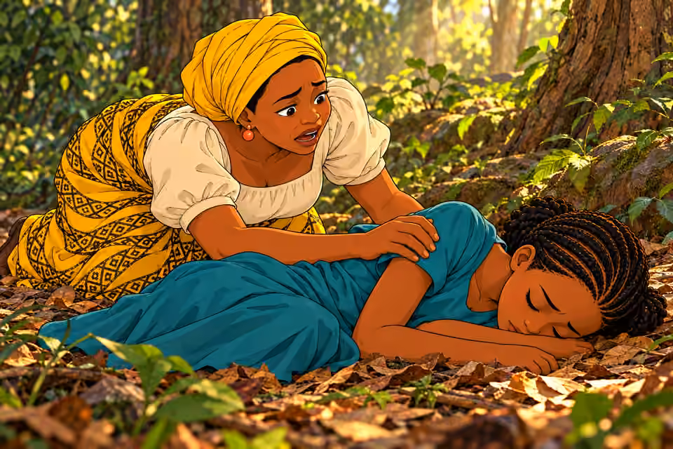Nneka crawls to Ada and begs her to stay awake.