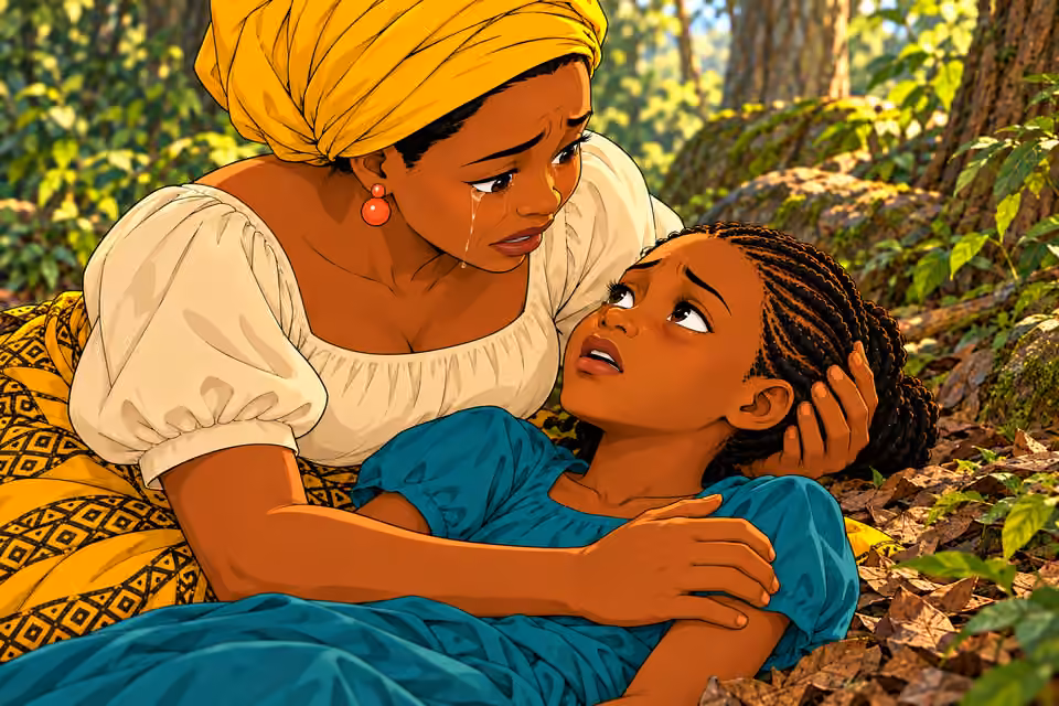 Ada looks to her mother and whispers that she tried to be brave.