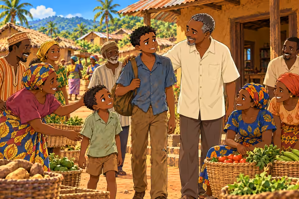 The village makes room for the brothers.