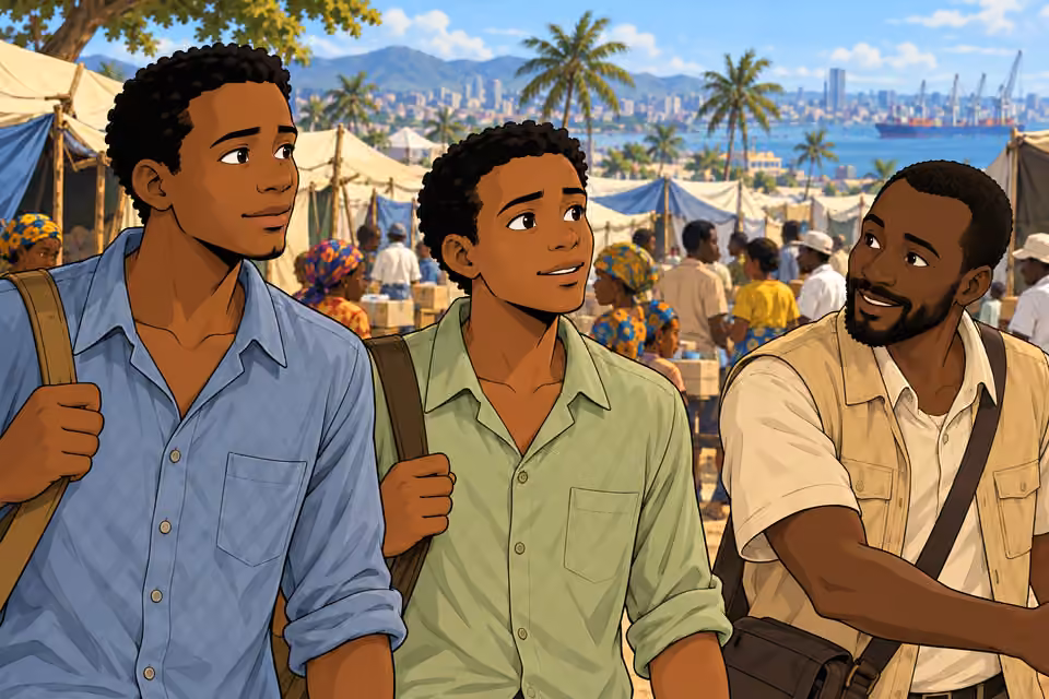 Obi searches the faces around him.