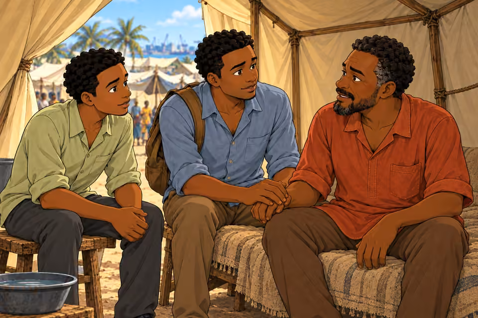 Chima asks his father how he survived.