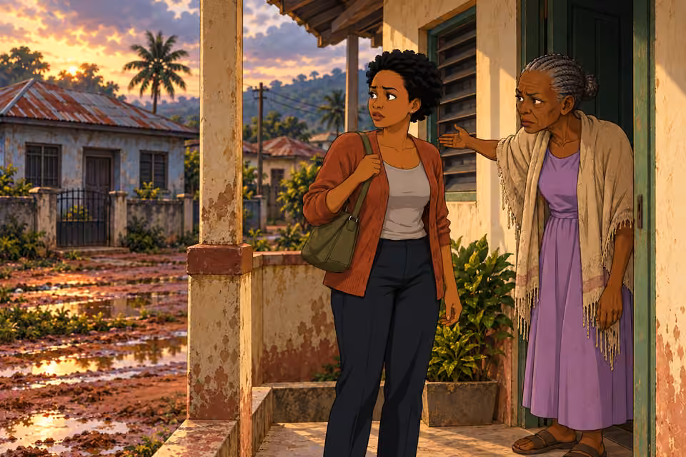 Mrs. Fola reveals that Adesuwa’s family left after the trial.