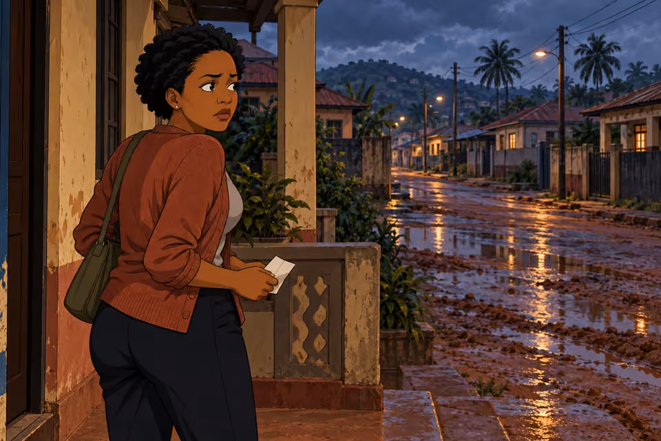 Adesuwa realizes that someone already knows she is back.
