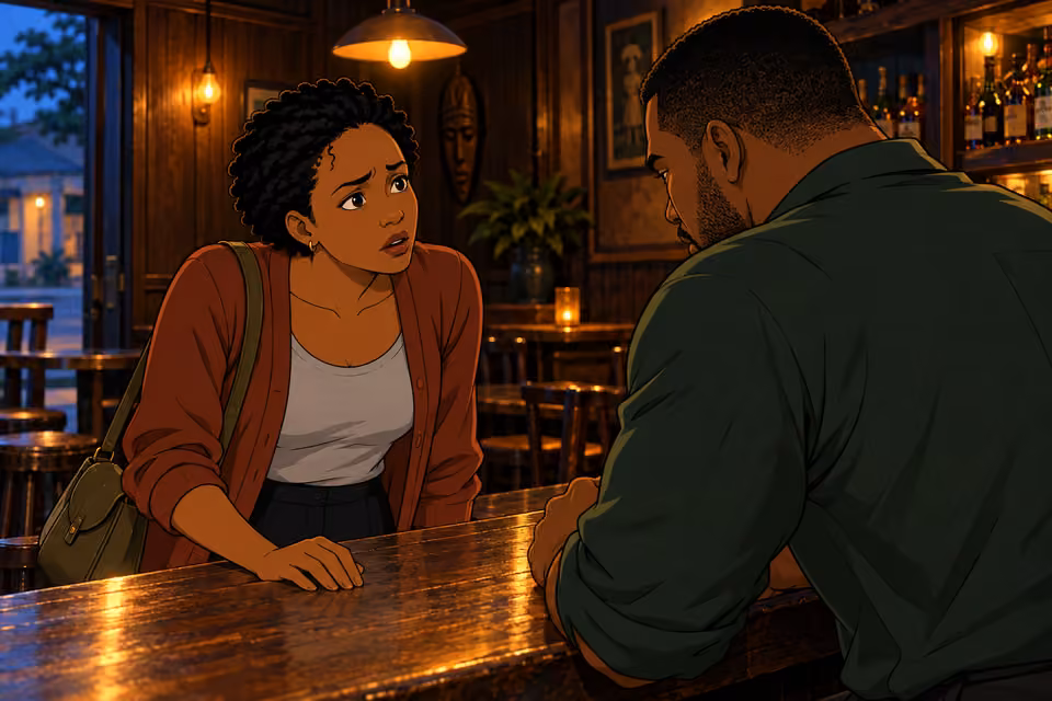 Adesuwa asks what has made Tayo so afraid.