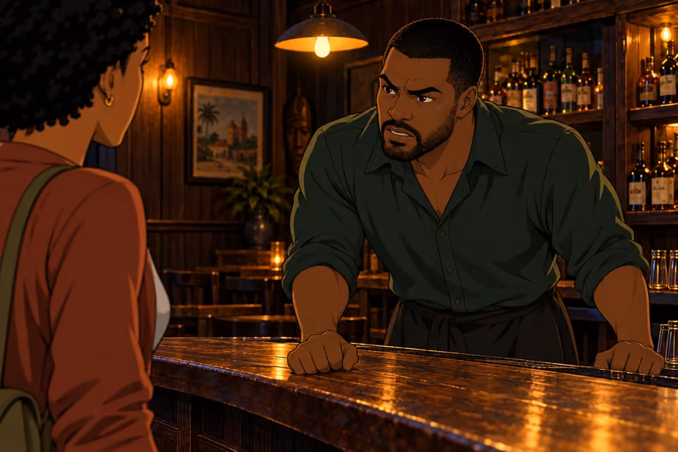 Tayo fears the choice between protecting himself and helping Adesuwa.