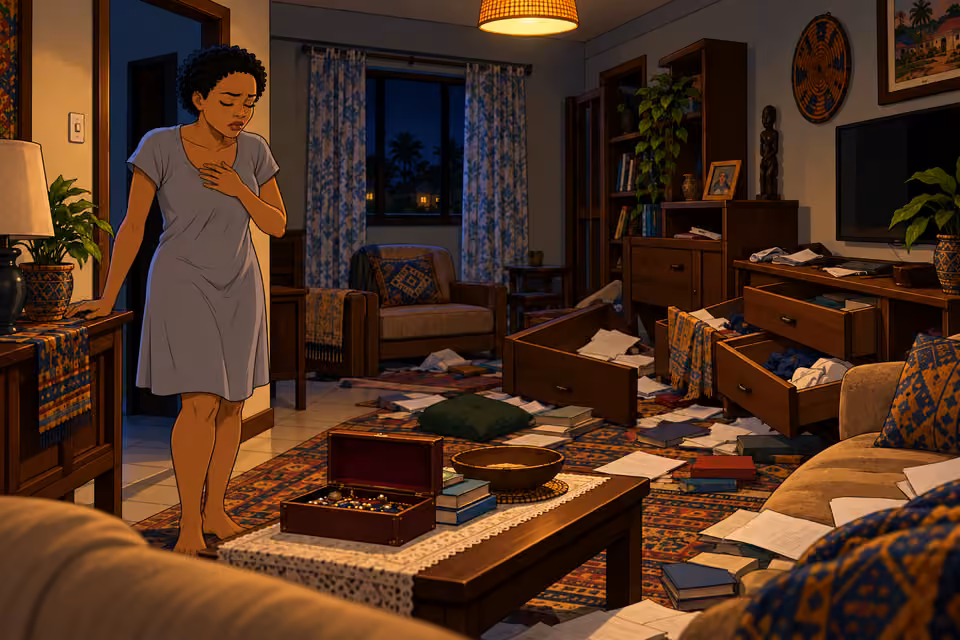 Adesuwa works to keep fear from overwhelming her.
