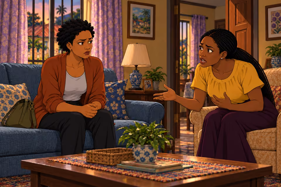 Kemi reveals the guilt she has carried and warns Adesuwa again.
