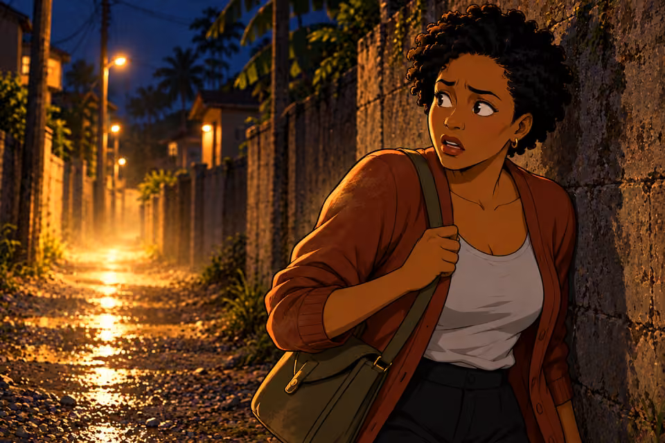 Adesuwa understands that someone is watching and trying to stop her.