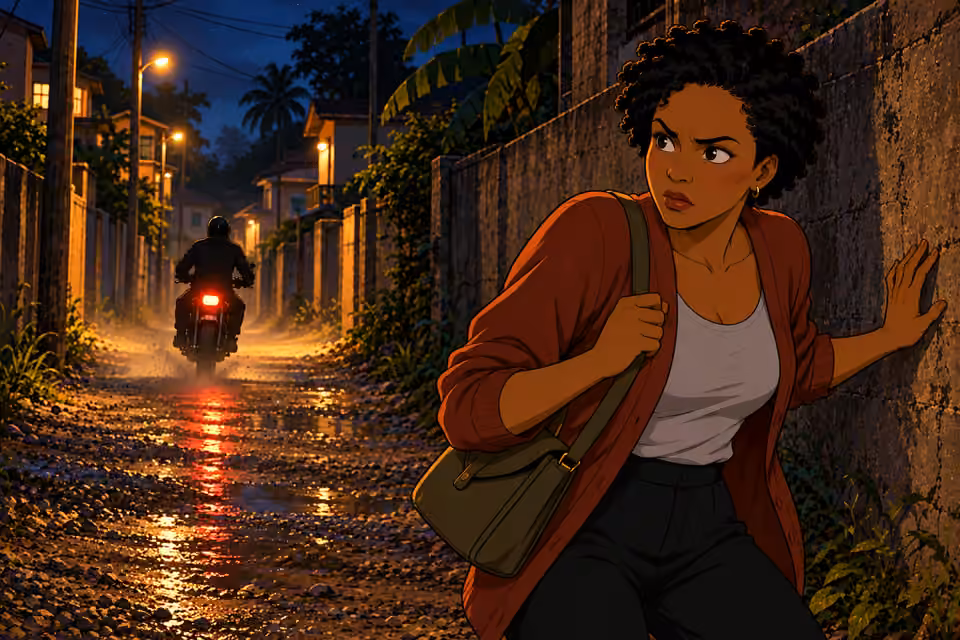 As the rider disappears, Adesuwa refuses to give up.