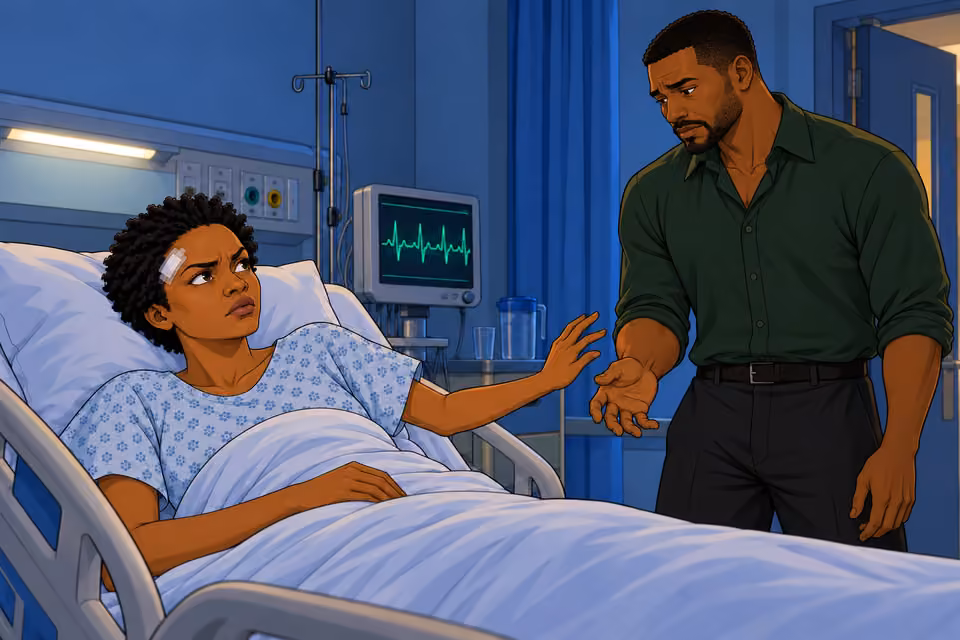 Adesuwa rejects his plea, remembering the years already stolen.