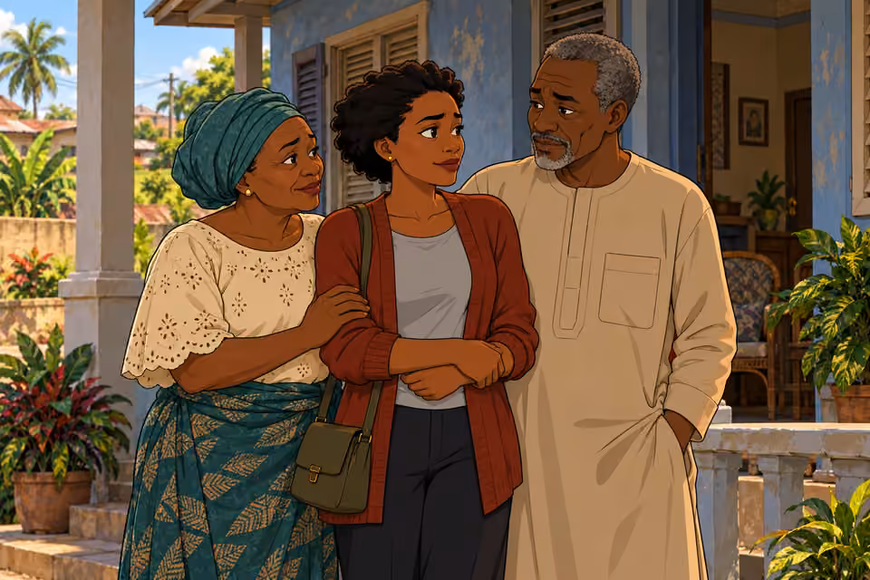 Adesuwa’s family returns, beginning a difficult reconciliation.