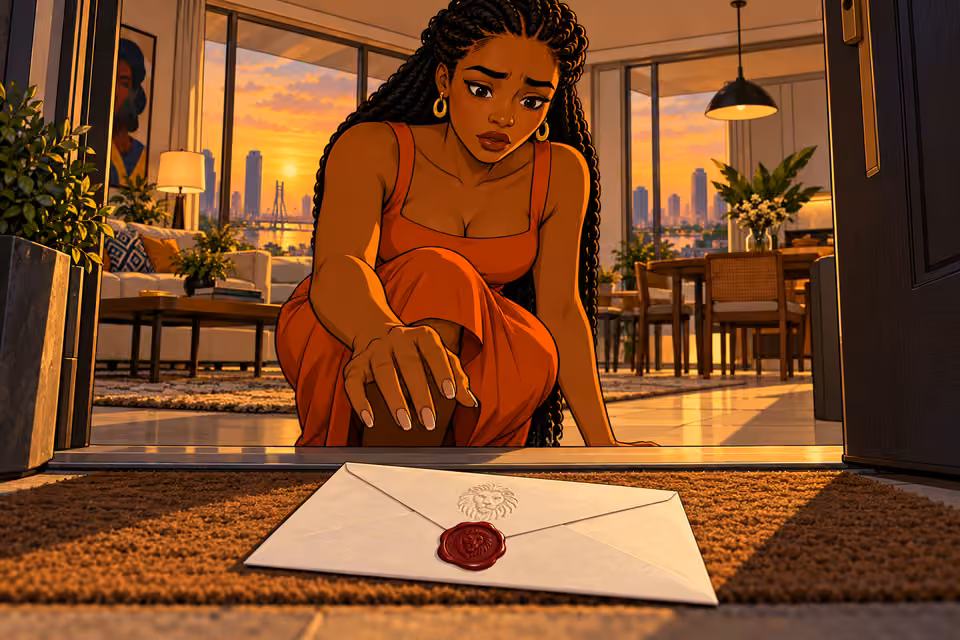 Yewande discovers a sealed envelope with the Briarwood crest.