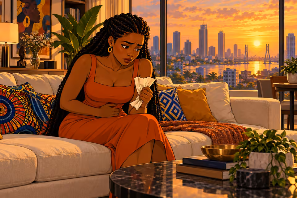 Yewande sits with the crumpled invitation, overwhelmed by guilt.