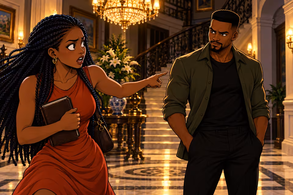 Yewande realizes Emeka arranged the reunion.
