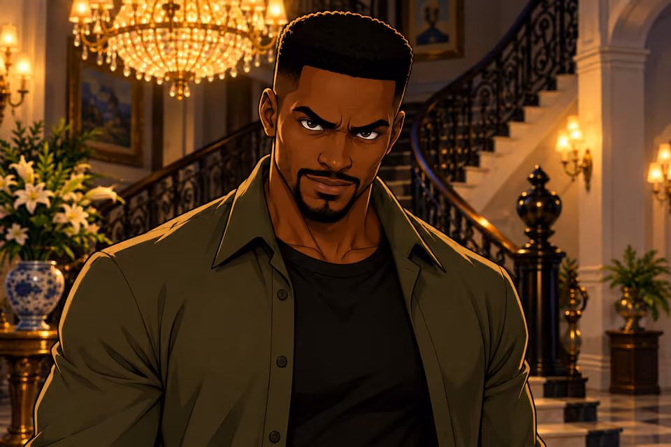 Emeka answers with a cold, knowing smirk.