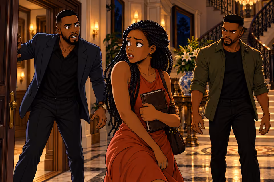 Chike arrives breathless and recognizes Emeka.